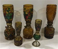 Glass oil lamps