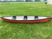 14 foot three person canoe by KL IND  Michichigan