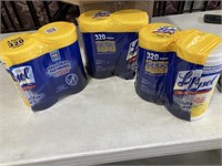 6 pack of Lysol disinfectant wipes total of 480