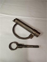 Antique Screw Lock & Key