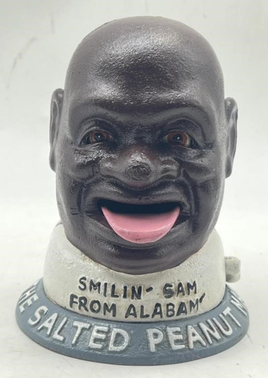 (GH) Mechanical Black Americana Cast Iron  Smilin