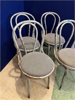 Set of Four Scrumbled Bentwood Chairs, Variation