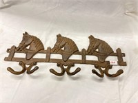 Horse head cast iron, coat hook or hat hook