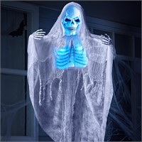 JOYIN 60 Sound Activated Halloween Reaper hanging