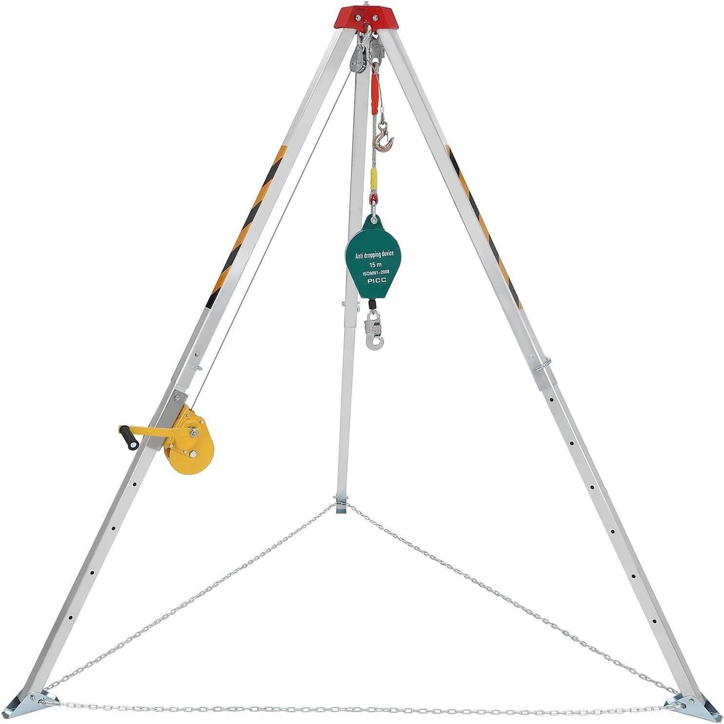 Confined Space Tripod Kit with 1200 LBS Winch
