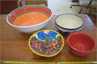 Pottery Barn Mexico & Corsica ceramic bowls