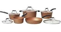 THE ROCK COPPER ESSENTIALS 10 PIECE COOKWARE SET