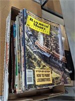 lot vintage railroad train magazines