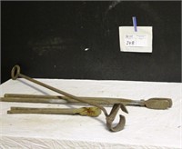 Vintage Branding Iron and Blacksmith Tools