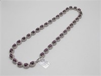 STERLING NATURAL STAR RUBY NECKLACE $1100 VALUE