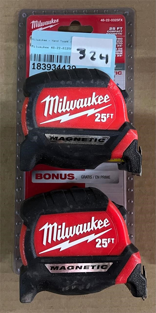 Milwaukee 2pk 25ft Compact Magnetic Tape Measure