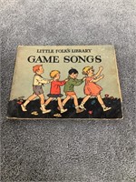 1928 Little Folks Library "Game Songs"