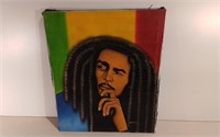 Bob Marley Oil On Canvas Signed Painting 20x24"