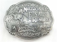 Hesston National Finals Rodeo 1997 Belt Buckle 4”