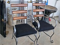 2 NICE Iron framed chairs