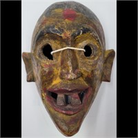 Antique Ceremonial Mask. Tharu People, Nepal.