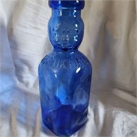 Cobalt Blue Brookfield Milk Bottle