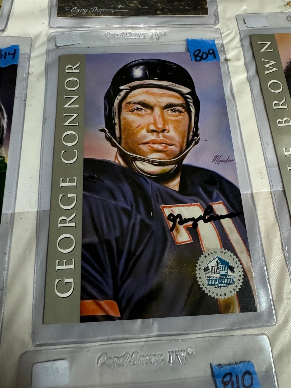 HOF Card-George Connor-Signed