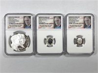 2015 March of Dimes 3-Coin $1 & Dimes Set NGC PF70