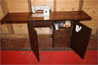 Signature Sewing Machine With Cabinet