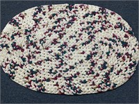 Small braided rug 3x2 multi colored