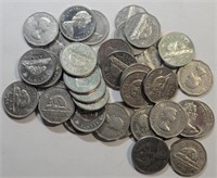 (35) Canadian Nickels