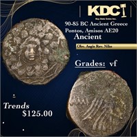 90-85 BC Ancient Greece Pontos, Amisos AE20 Ancien