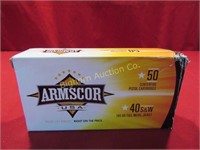 Ammo: Armscor 40 S&W 180gr. FMJ