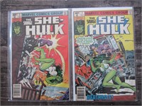1980 The Savage She Hulk #2-3 Marvel Comic Books