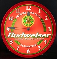 Vintage Budweiser Lighted Wall Clock