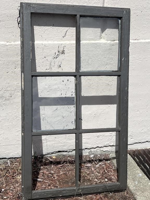 6 Pane Wood Window Frame