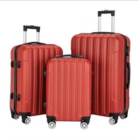 3pc Nested Spinner Suitcase Luggage Set wTSA locks