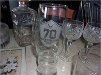 Watson's pub whiskey glasses & hancock field glass