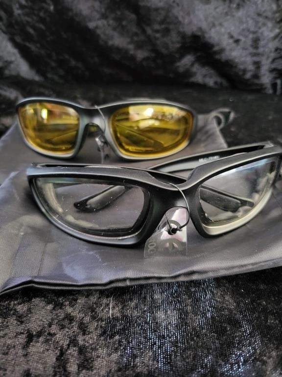 Clear & Yellow Padded Glasses
