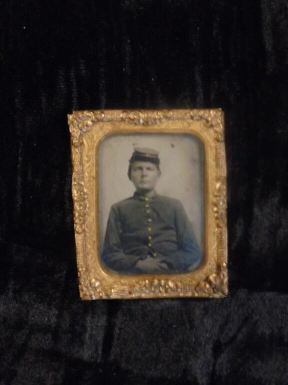 Tin Type of Civil War Soldier