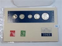 1943 World War II Coin and Stamp Collection