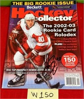 N - SIGNED HOCKEY 2002-03 ROOKIE CARD ROLODEX ISSU