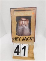 Hey Jack Metal Sign17X12