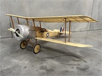 Large Model Wooden Bi-Plane Length - 1550mm