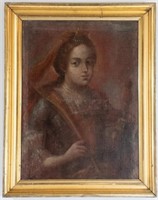 18th Century Oil on Canvas Portrait