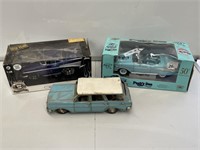 3 x Model Cars inc 1:18 Boxed 1957 Chev