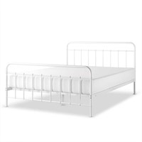 $123  Florence White Metal Twin Platform Bed Frame