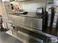 Silver King countertop salad prep unit. (top