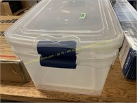 2ct Homz 64qt Storage Containers (cracked)