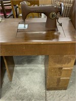 "FREE WESTINGHOUSE" SEWING MACHINE IN CABINET