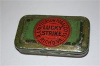 Lucky strike cigarette tin