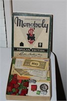 Monopoly popular edition, wooden pieces