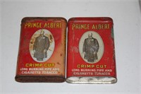 Lot of two Prince Albert cans