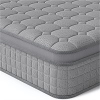 Vesgantti 12 Inch Hybrid Queen Mattress  Grey