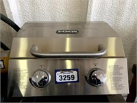 NXR 2 burner table top propane BBQ with